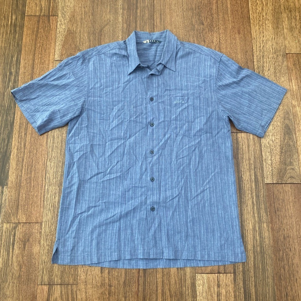 Men's Hobie by Hurley Button Down Blue Shirt Medium